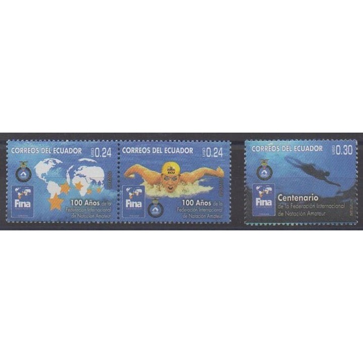 Buy this set of stamps of Ecuador of the year 2008 (Nb 2107/2109).