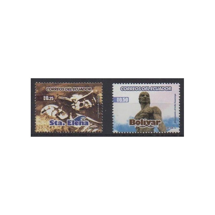 Buy this set of stamps of Ecuador of the year 2010 (Nb 2194/2195).