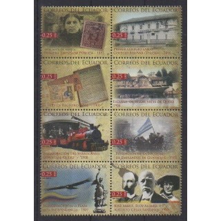 Buy these stamps of Ecuador of the year 2012 (Nb 2400/2407).
