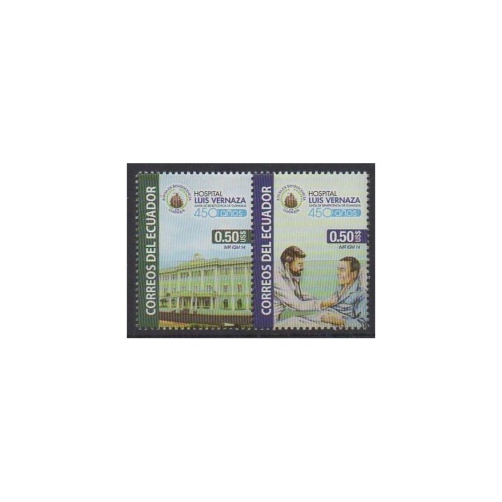 Acheter cette série de timbres d'Équateur de l'année 2014 (No 2580/2581).