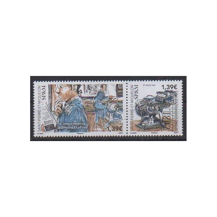 Buy this stamp of Saint-Pierre et Miquelon of the year 2025 (L'imprimerie administrative).