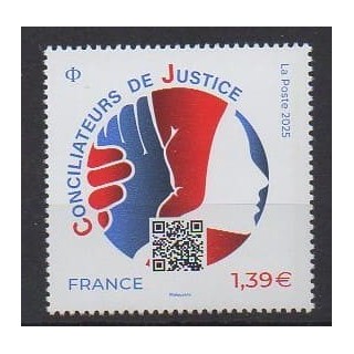 Buy this stamp of France of the year 2025 (Conciliateurs de justice).