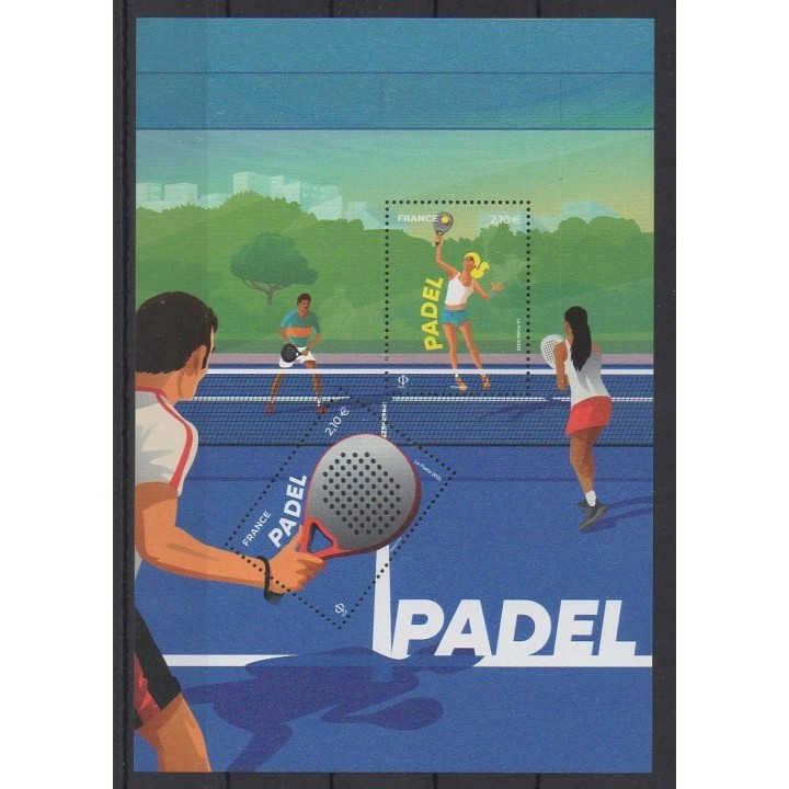 Buy this stamp of France of the year 2025 (Padel).