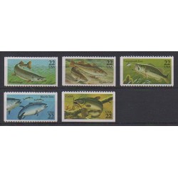 États-Unis - 1986 - No 1622/1626 - Vie marine