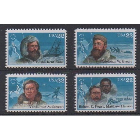 États-Unis - 1986 - No 1668/1671 - Polaire