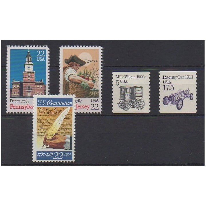 Acheter cette série de timbres des États-Unis de l'année 1987 (No 1777/1781).