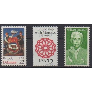 Buy this set of stamps of United States of the year 1987 (Nb 1768/1770).