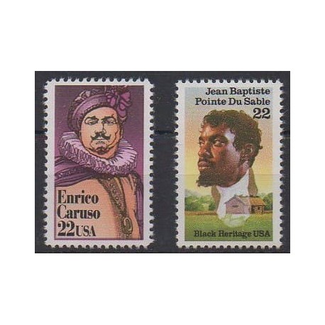 États-Unis - 1987 - No 1698/1699 - Célébrités
