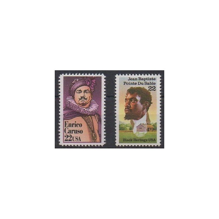 Acheter cette série de timbres des États-Unis de l'année 1987 (No 1698/1699).