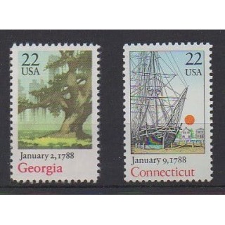 Buy this set of stamps of United States of the year 1988 (Nb 1795/1796).