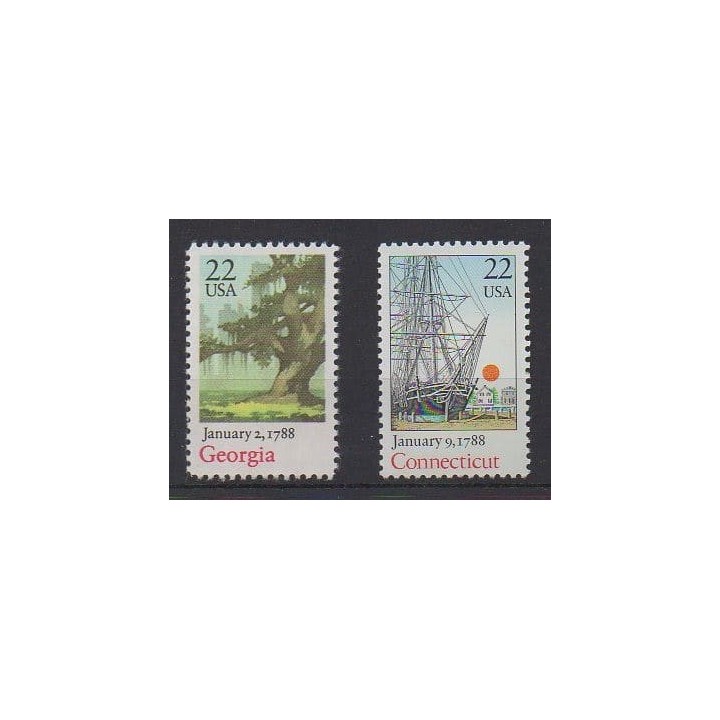 Buy this set of stamps of United States of the year 1988 (Nb 1795/1796).