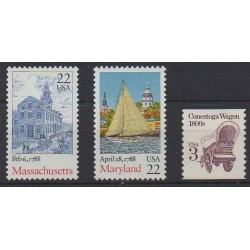 États-Unis - 1988 - No 1804/1806