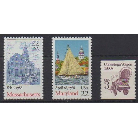 États-Unis - 1988 - No 1804/1806