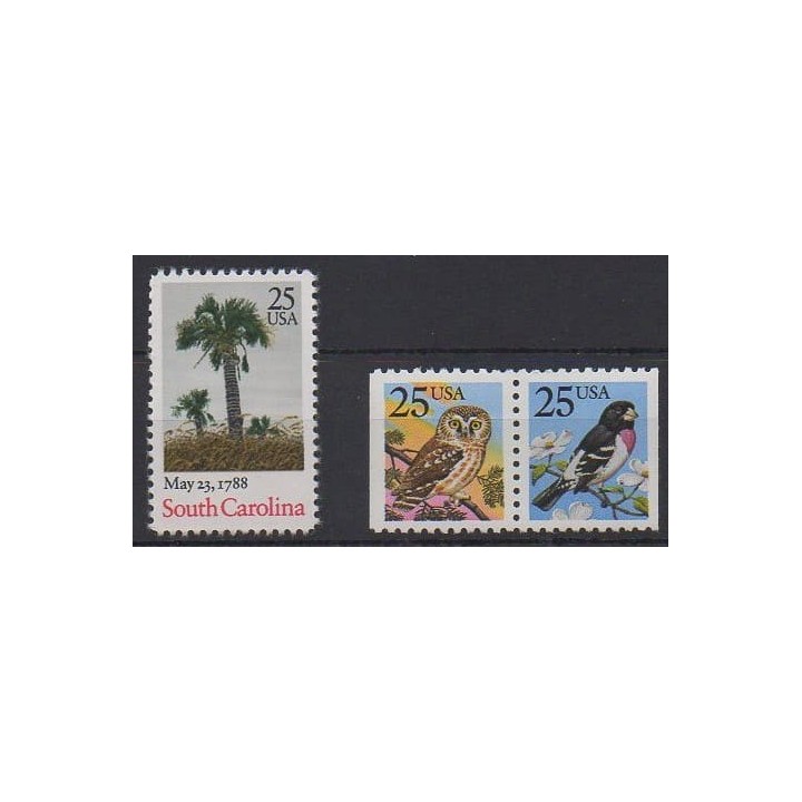 Acheter cette série de timbres des États-Unis de l'année 1988 (No 1812/1814).