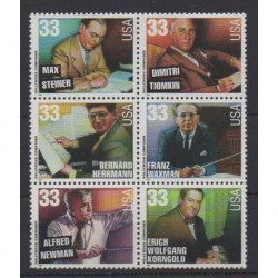 États-Unis - 1999 - No 2933/2938 - Musique