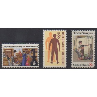 Acheter cette série de timbres des États-Unis de l'année 1972 (No 967/969).