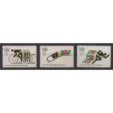 États-Unis - 1972 - No 959/961 - Jeux Olympiques d'été