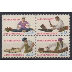 États-Unis - 1977 - No 1165/1168 - Histoire