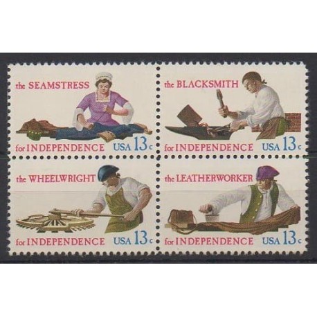 États-Unis - 1977 - No 1165/1168 - Histoire