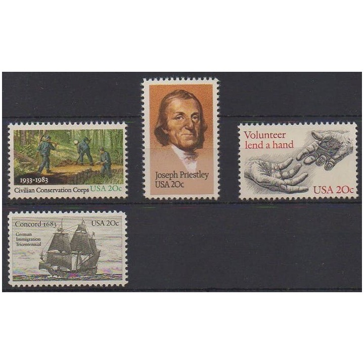 Acheter cette série de timbres des États-Unis de l'année 1983 (No 1471/1474).