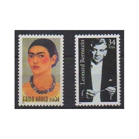 États-Unis - 2001 - No 2319/2320 - Célébrités