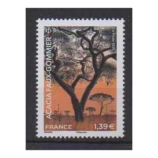 Buy this stamp of France of the year 2025 (Acacia Faux-Gommier).