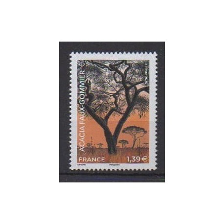 France - Poste - 2025 - Acacia Faux-Gommier - Arbres