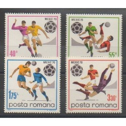 Roumanie - 1970 - No 2539/2542 - Coupe du monde de football