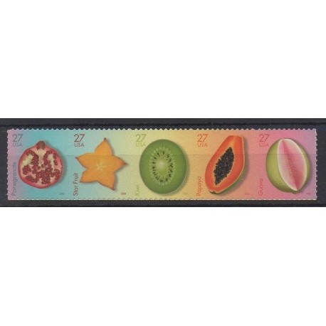 United States - 2008 - Nb 4033/4037 - Fruits or vegetables