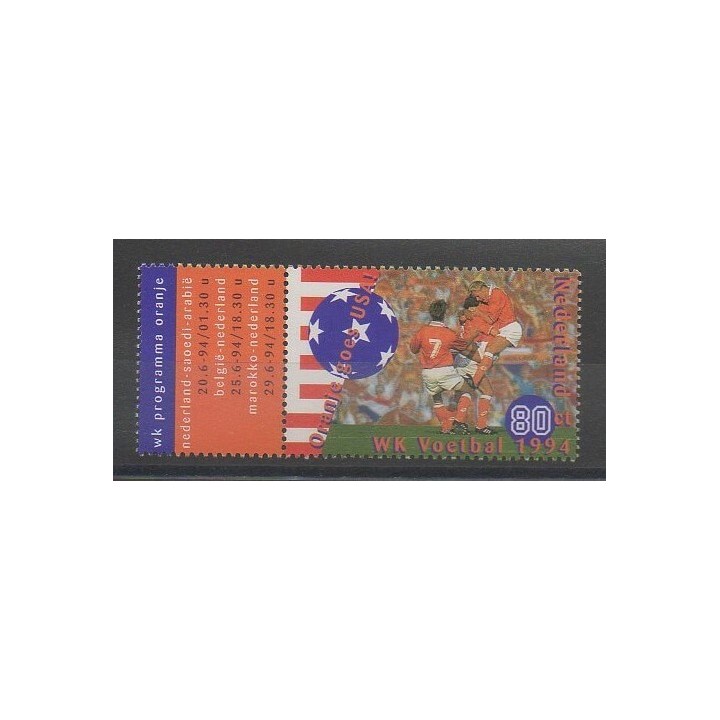 Timbres - Pays-Bas - 1994 - No 1480 - Coupe du monde de football