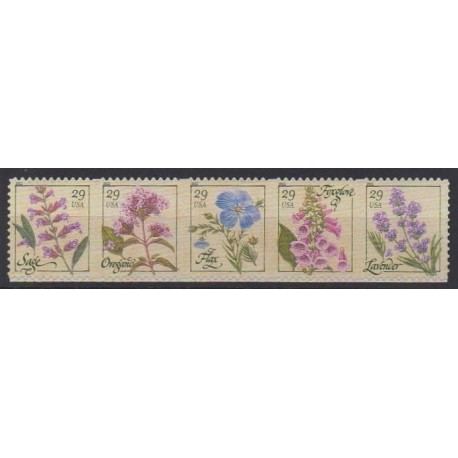 États-Unis - 2011 - No 4336/4340 - Fleurs