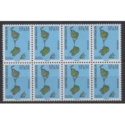 Saint-Pierre et Miquelon - 2024 - Carte de l'Ile 1c - Bloc de 8