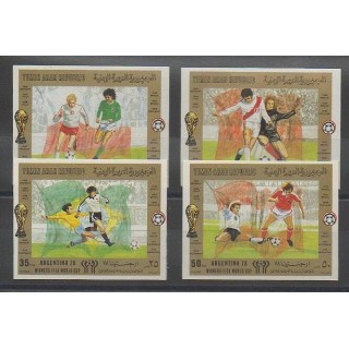 Stamps - Yemen - 1981 - Nb 339/342 ND - Soccer World Cup