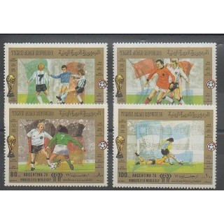 Timbres - Yémen - 1981 - No PA 177/PA 180 - Coupe du monde de football
