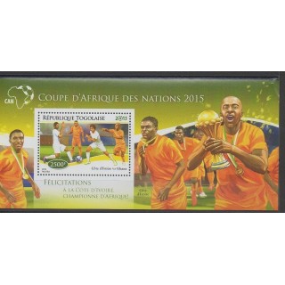 Timbres - Togo - 2015 - No BF 951 - Football