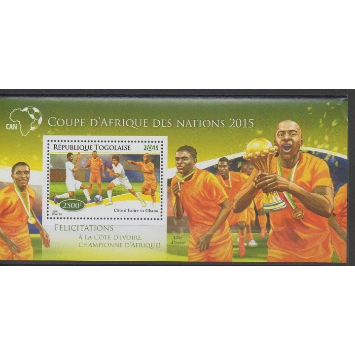 Stamps - Togo - 2015 - Nb BF 951 - Football