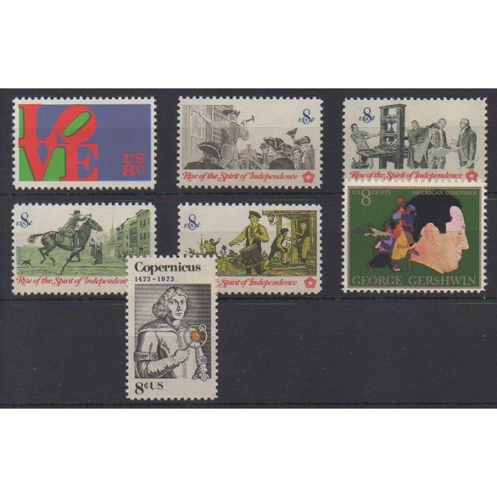 Buy this set of stamps of United States of the year 1973 (Nb 975/981).