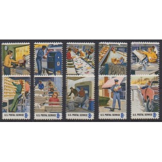 Acheter cette série de timbres des États-Unis de l'année 1973 (No 982/991).