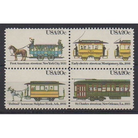États-Unis - 1983 - No 1501/1504 - Transports