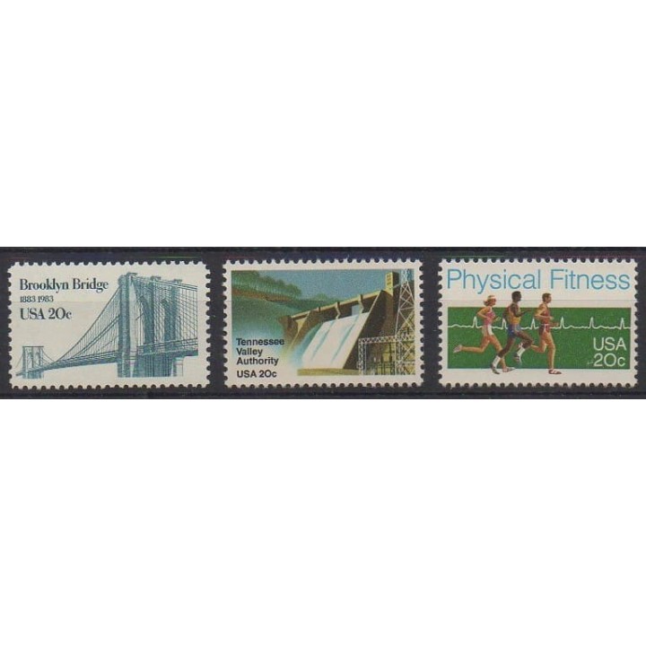 Acheter cette série de timbres des États-Unis de l'année 1983 (No 1475/1477).