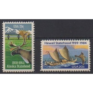 Buy this set of stamps of United States of the year 1984 (Nb 1508 et 1526).