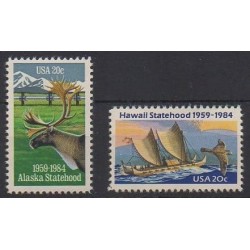 États-Unis - 1984 - No 1508 et 1526