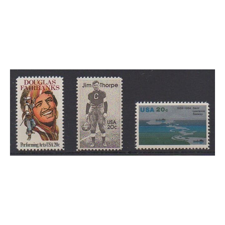 Buy this set of stamps of United States of the year 1984 (Nb 1534/1536).