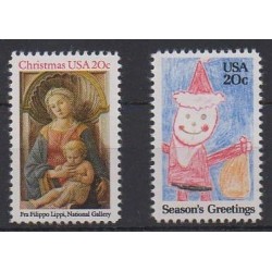 United States - 1984 - Nb 1554/1555 - Christmas