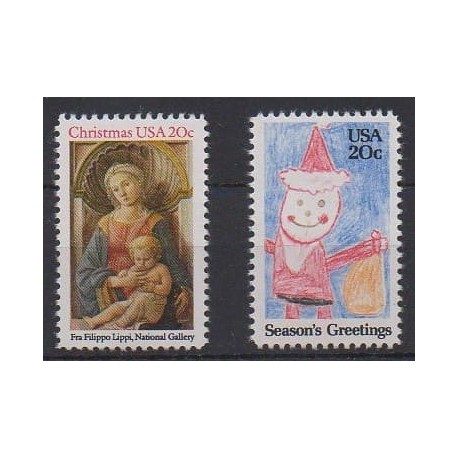 United States - 1984 - Nb 1554/1555 - Christmas