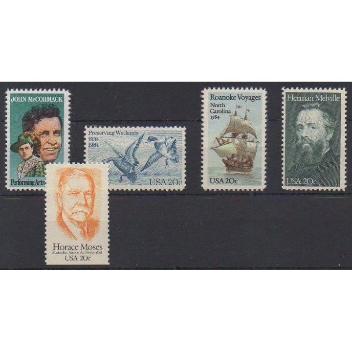 Buy this set of stamps of United States of the year 1984 (Nb 1538/1542).