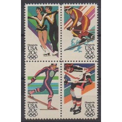États-Unis - 1984 - No 1509/1512 - Jeux olympiques d'hiver