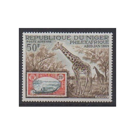 Niger - 1969 - No PA104 - Timbres sur timbres - Neuf avec charnière