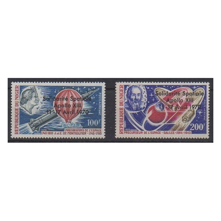 Acheter ces timbres du Niger  de l'année 1970 (No PA129/PA130).