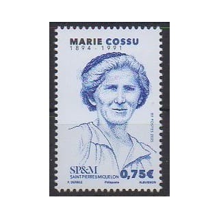 Buy this stamp of Saint-Pierre et Miquelon of the year 2025 (Marie Cossu).